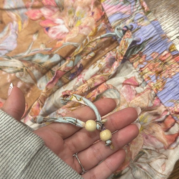 ZIMMERMANN Cira Printed Linen Straight Pants In Multicolore - Picture 3 of 6